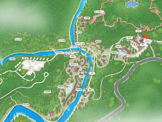 平南结合景区手绘地图智慧导览和720全景技术，可以让景区更加“动”起来，为游客提供更加身临其境的导览体验。